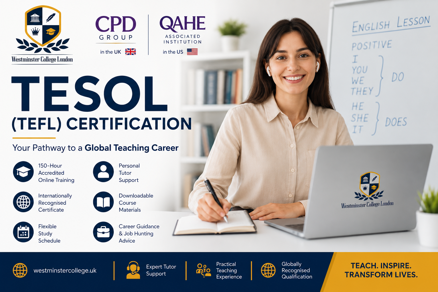 150 Hour Certificate in TESOL